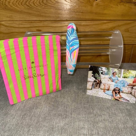 Lele Sadoughi Accessories - Lilly Pulitzer X Lele Sadoughi Slim Knotted Headband rainforest retreat